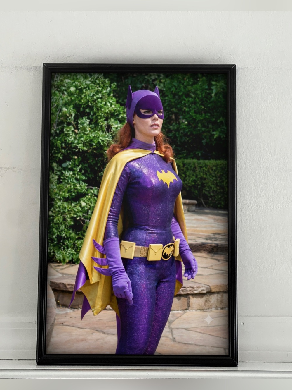 Batman Batgirl Yvonne Craig Pinup Girl Art Poster